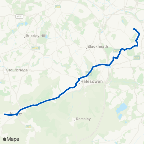 Thandi Red Limited Hagley Rc HS - Smethwick Hall Pk map