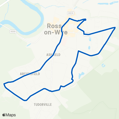 Nick Maddy Coaches Cantilupe Road - Cantilupe Road map