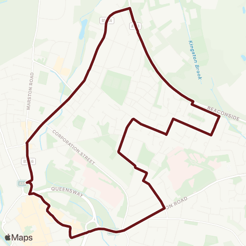 Select Bus Services Shrewsbury Arms Ph - Shrewsbury Arms Ph map