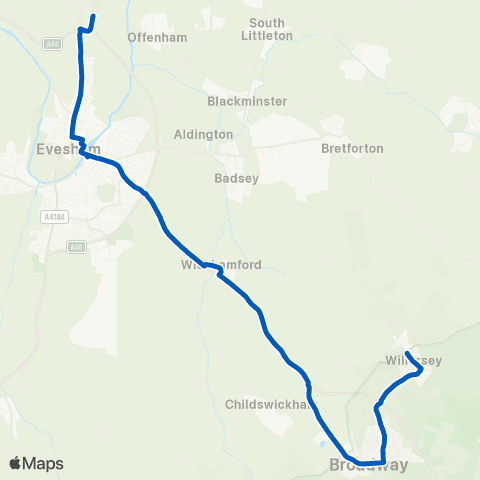 N N Cresswell The Pike - Evesham Country Park map