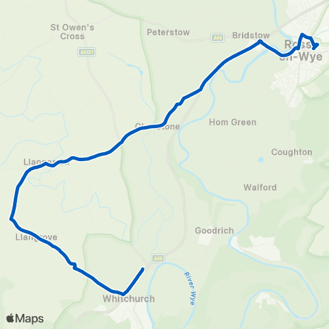 Nick Maddy Coaches Cantilupe Road - Highway Star Diner map