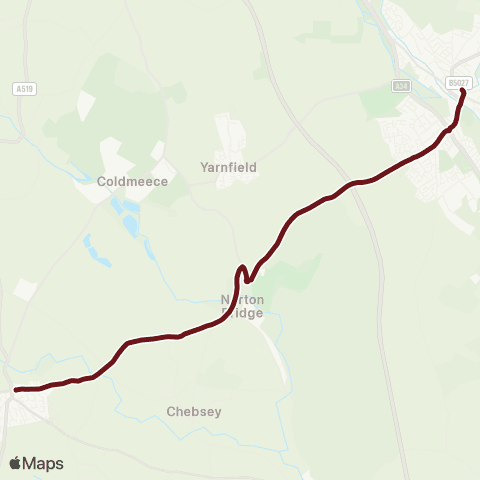 Select Bus Services Morrisons - Cherry Tree Close map