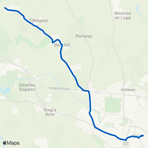 Yeomans Travel Post Box - Country Bus Station map