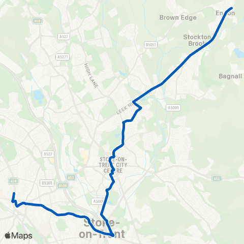 Stanton's of Stoke Toby Carvery - Merrial Street map