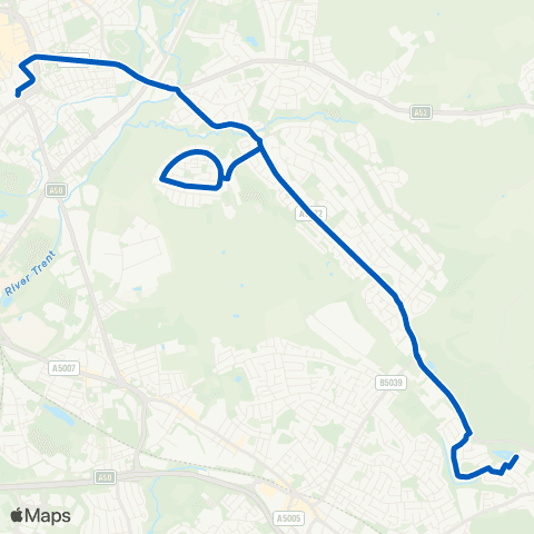 Stanton's of Stoke Glandore Road - Bus Station map