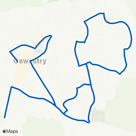 Tanat Valley Coaches Post Office - Marches School map