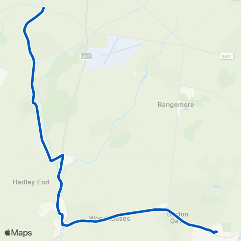 South Staffs Coach Hire The Red Lion - John Taylor High School map