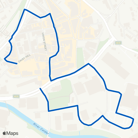 Station Coaches Dewsbury Bus Sta - Dewsbury Bus Sta map