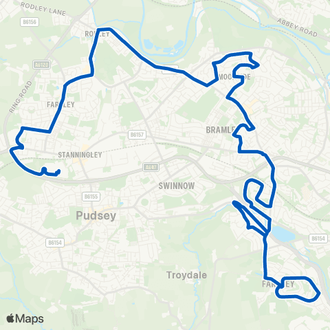 Squarepeg Owlcotes Centre - Old Farnley map