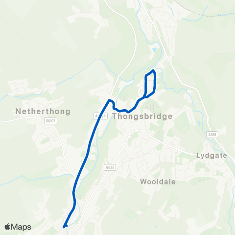 Stotts Coaches Holmfirth Bus Sta - Holmfirth Bus Sta map