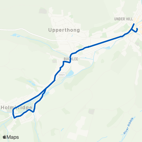 Stotts Coaches Holmfirth Bus Sta - Holmfirth Bus Sta map
