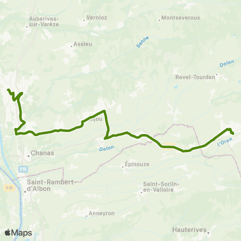 Le 37 Le Péage-de-Roussillon - Beaurepaire map