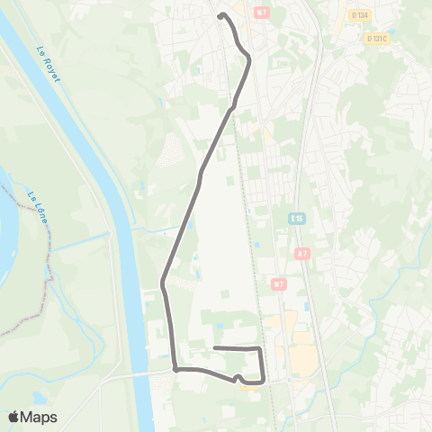 Le 37 Navette Inspira map