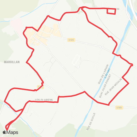3CMA Bus Circulaire map