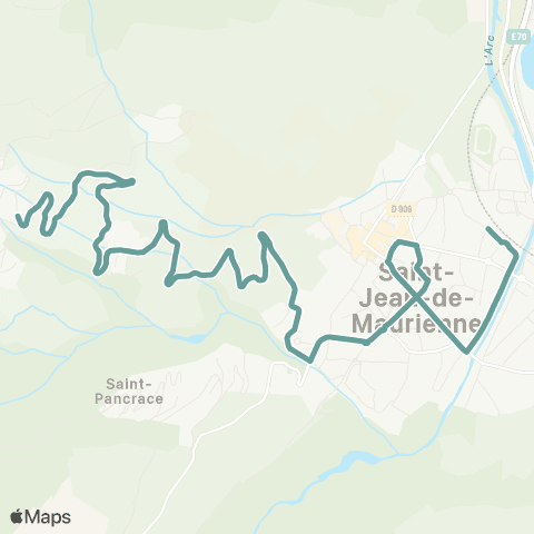 3CMA Bus Jarrier map