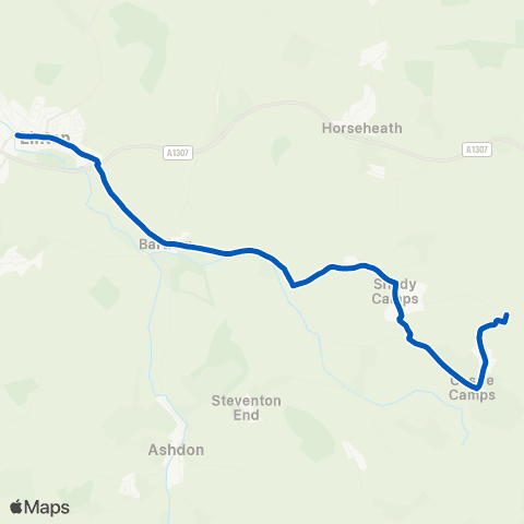 Star Cabs Haverhill Road - Hillway map