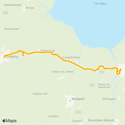 Stagecoach East Midlands Clenchwarton Road - High School map