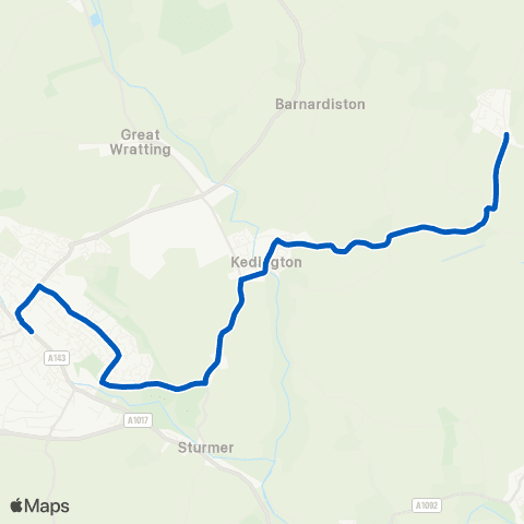 Stephensons of Essex Farmerie Road - Bus Station map