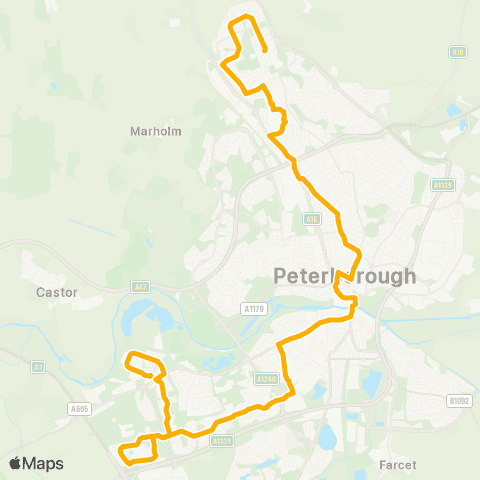 Stagecoach East Bus Station - Saxon Centre map