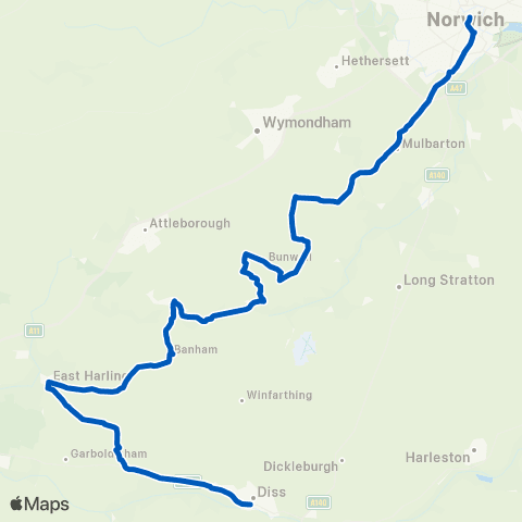 Simonds Bus Station - Castle Meadow map