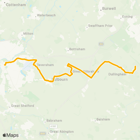 Stagecoach East Newmarket Park-and-Ride - Drummer Street map