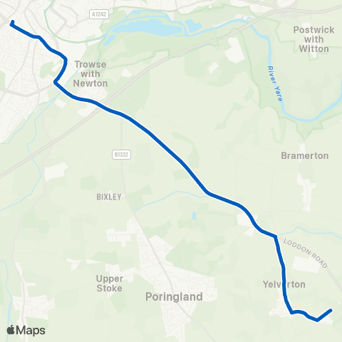 Simonds Village Noticeboard - Bus Station map