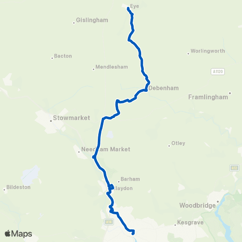Simonds Town Hall - Old Cattle Market Bus Sta map