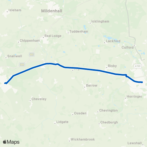 Stephensons of Essex Bus Station - The Guineas Bus Station map