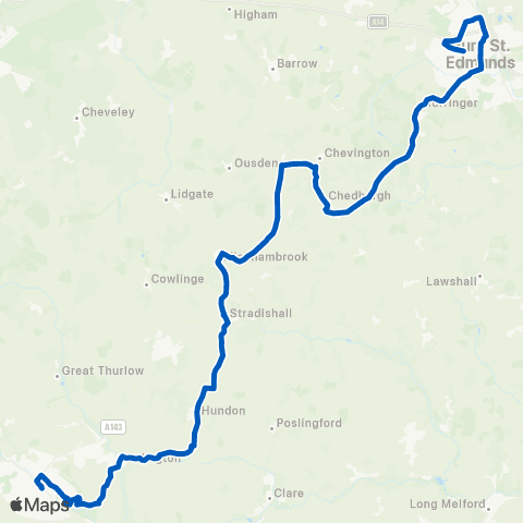 Stephensons of Essex St Benedicts Catholic Sch - Vetch Walk map