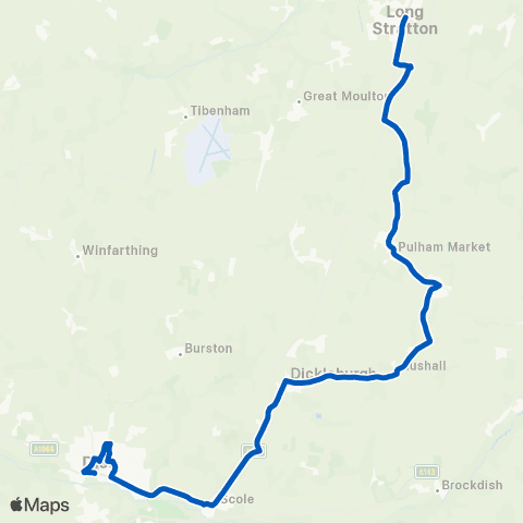 Simonds Tattlepot Road - Bus Station map