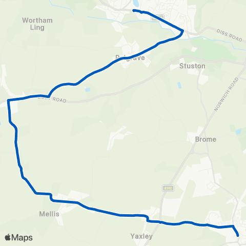 Simonds Town Hall - Bus Station map