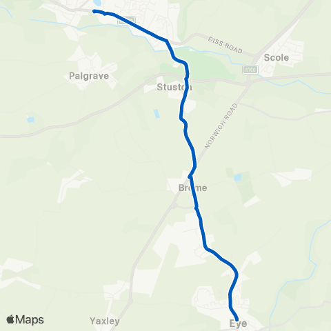 Simonds Bus Station - Town Hall map
