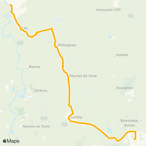 Stagecoach East Midlands Castle Academy - Bus Station map