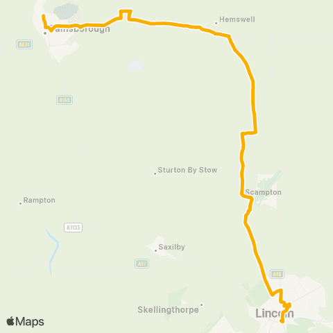 Stagecoach East Midlands Queen Elizabeth HS - Central Bus Sta map
