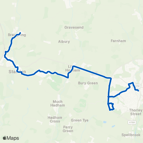 Richmonds Coaches The Street - Interchange map