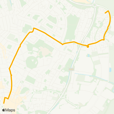 Stagecoach East Queensgate Bus Station - Keys Park map