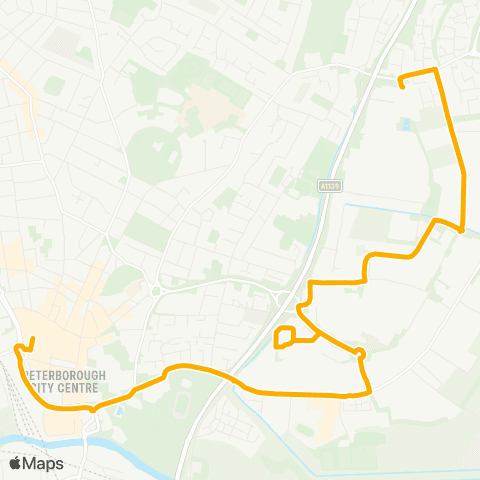 Stagecoach East Queensgate Bus Station - Sainsbury's map