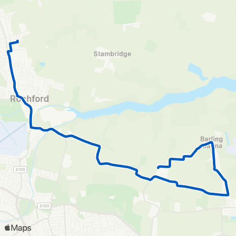 Stephensons of Essex Ye Olde Shoulderstick - The King Edmund Sch map