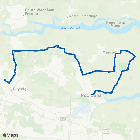 Stephensons of Essex Stambridge School - The Sweyne Pk School map