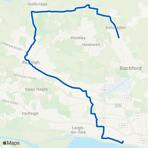 Stephensons of Essex Lascelles Gardens - St Bernards HS map