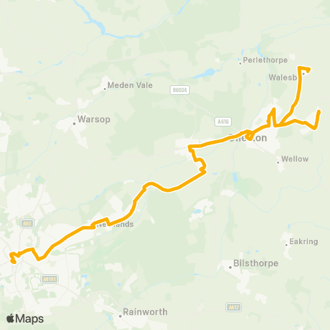 Stagecoach East Midlands Charles Brady Court - Hull Interchange map