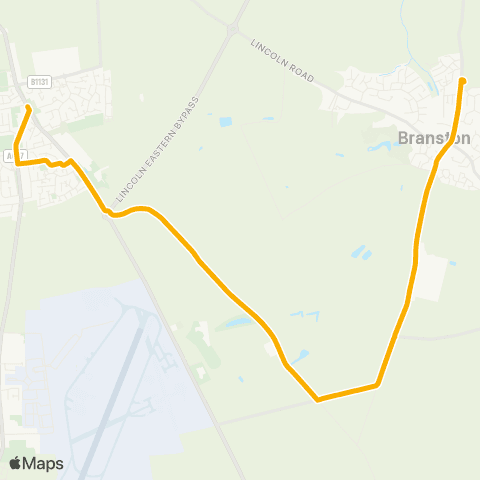 Stagecoach East Midlands Library - Community College Bus Park map