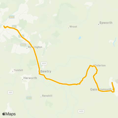 Stagecoach East Midlands Doncaster Frenchgate Interchange / B3 - Bus Sta map