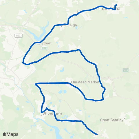 Stephensons of Essex Brightlingsea Road - School map