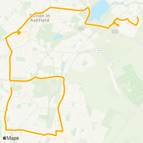 Stagecoach East Midlands Raymond Close - Glenair map