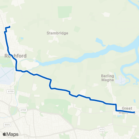 Stephensons of Essex The Red Lion - The King Edmund School map