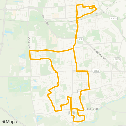 Stagecoach East Midlands Central Bus Sta - Tanya Knitwear Factory map