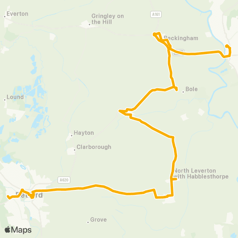 Stagecoach East Midlands Retford Bus Station - Bus Station map
