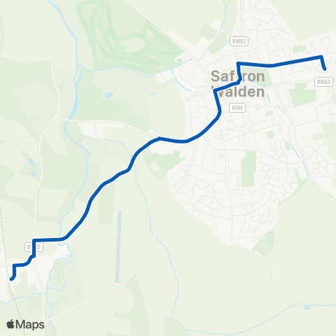Stephensons of Essex Railway Station - Elizabeth Way map