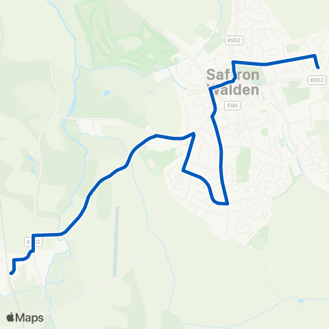 Stephensons of Essex Elizabeth Way - Railway Station map